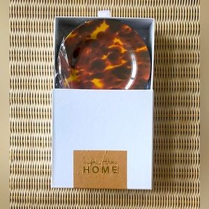 India Hicks Tortoise Melamine Luncheon Plate | Set of 6 | New